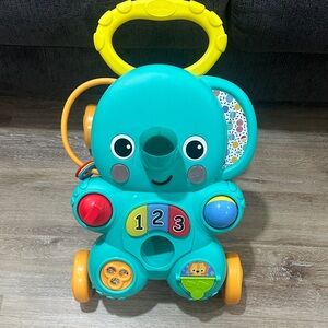 Colorful Elephant Push Toy walker